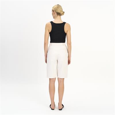 K14439 | Leather Wide Leg Bermuda