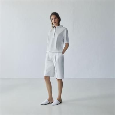 K14443 | Leather Polo T-Shirt