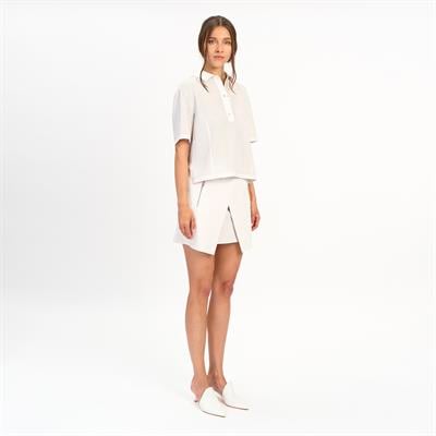 K14443 | Leather Polo T-Shirt