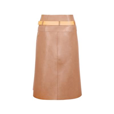 K14444 | LEATHER REVERSIBLE PORTAFOGLIO SKIRT