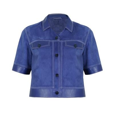 K14451 | LEATHER BOXY SHIRT