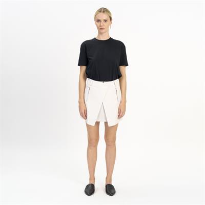 K14461 | LEATHER MINI PORTAFOGLIO SKIRT