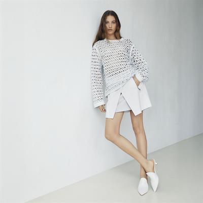 K14461 | LEATHER MINI PORTAFOGLIO SKIRT
