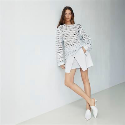 K14462 | Leather Over Sweatshirt