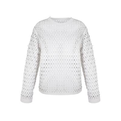 K14462 | Leather Over Sweatshirt