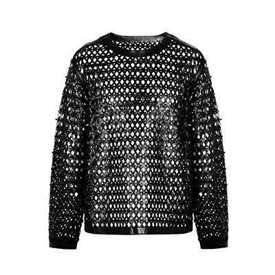 K14481 | Leather Sweatshirt