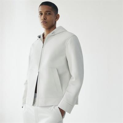 K14487 | LEATHER HOODIE JACKET