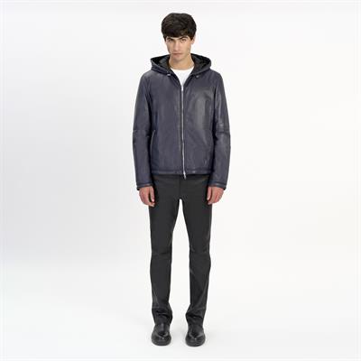 K14493 | REVERSIBLE LEATHER PUFFER JACKET