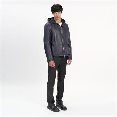 K14493 | REVERSIBLE LEATHER PUFFER JACKET