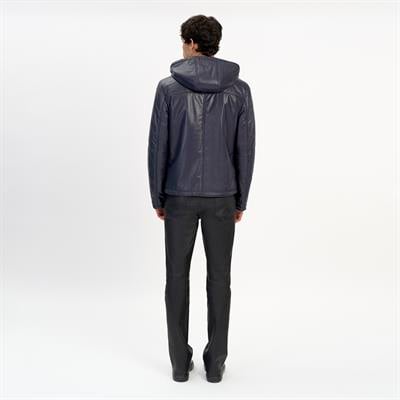 K14493 | REVERSIBLE LEATHER PUFFER JACKET