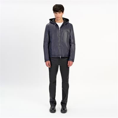 K14493 | REVERSIBLE LEATHER PUFFER JACKET