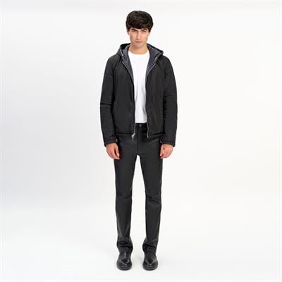 K14493 | REVERSIBLE LEATHER PUFFER JACKET
