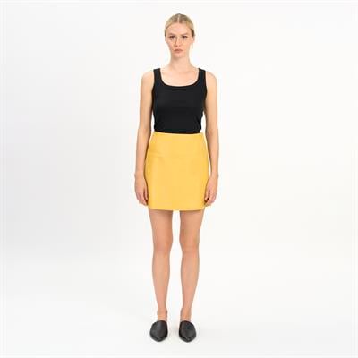 K14503 | Leather Mini Skirt