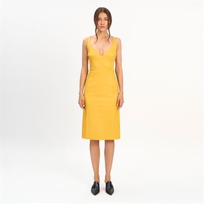 K14508 | Leather Bustier Dress