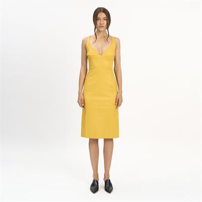 K14508 | Leather Bustier Dress