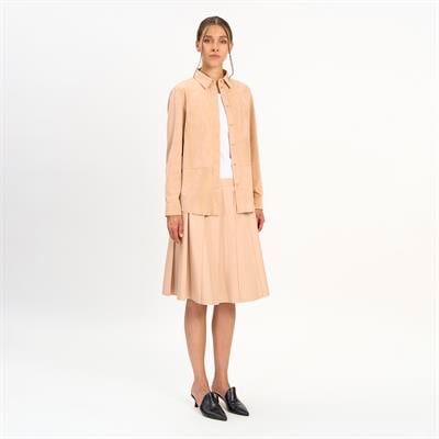 K14514 | Leather Oversized Shirt