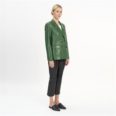 K14519 | Leather Blazer Jacket