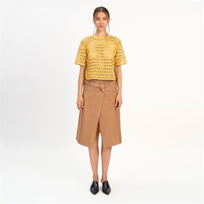 K14521 | Leather Over T-Shirt