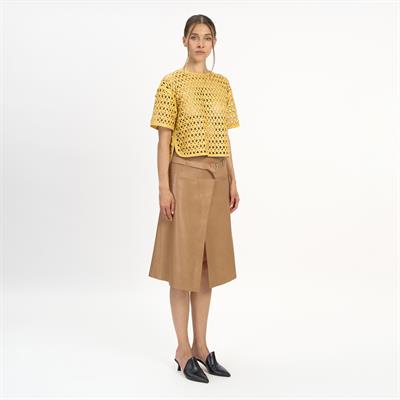 K14521 | Leather Over T-Shirt