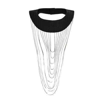 K14529 | LEATHER CHAIN NECKLACE