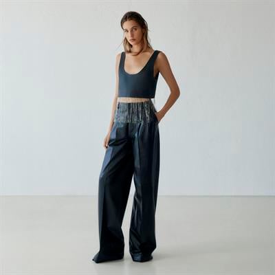 K14530 | Leather Chain Top