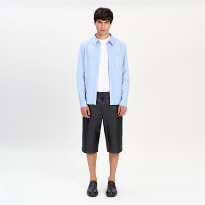 K14532 | Leather Patch Pocket Shirt