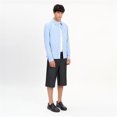 K14532 | Leather Patch Pocket Shirt