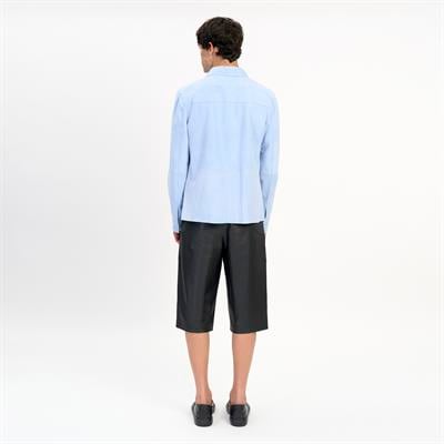 K14532 | Leather Patch Pocket Shirt