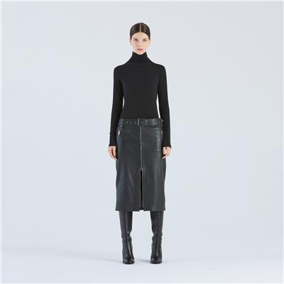 K14706 | Leather Biker Skirt