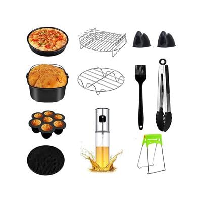 Xiaomi Yasomi Tefal Philips Karaca 5-6 Litre Uyumlu 8 Inc (20 CM) 12 Li Airfryer Fritöz Seti