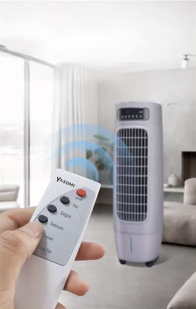 Yasomi Air Cooler LK500 Uzaktan Kumandalı Hava Soğutucu Dikey Fan Kulesi