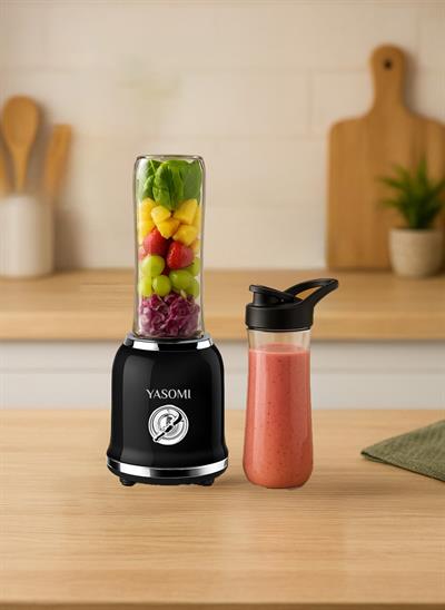 Yasomi BL019 Retro Smoothie Blender Siyah (Yasomi Türkiye Garantili)