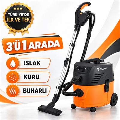 Yasomi Polish Vacum Cleaner Islak Kuru Tam Koruma Buharlı Temizleyici