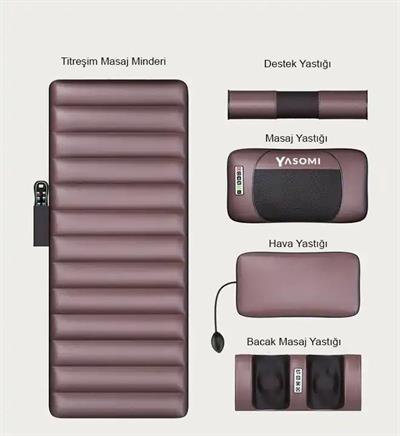 Yasomi Relaxon x10 Katlanabilir Elektrikli Tam Vücut Isıtmalı Masaj Yatağı