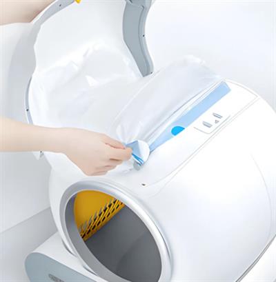 Yasomi SmartCat Cleaner Kedi Tuvaleti Uyumlu Büzgülü Çöp Poşeti 3lü Set(3x15 Adet, 50mm x 46mm)