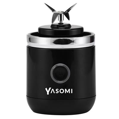 Yasomi Taşınabilir Kablosuz Şarjlı Cam Smoothie El Blenderi Siyah ( Türkiye Garantili)