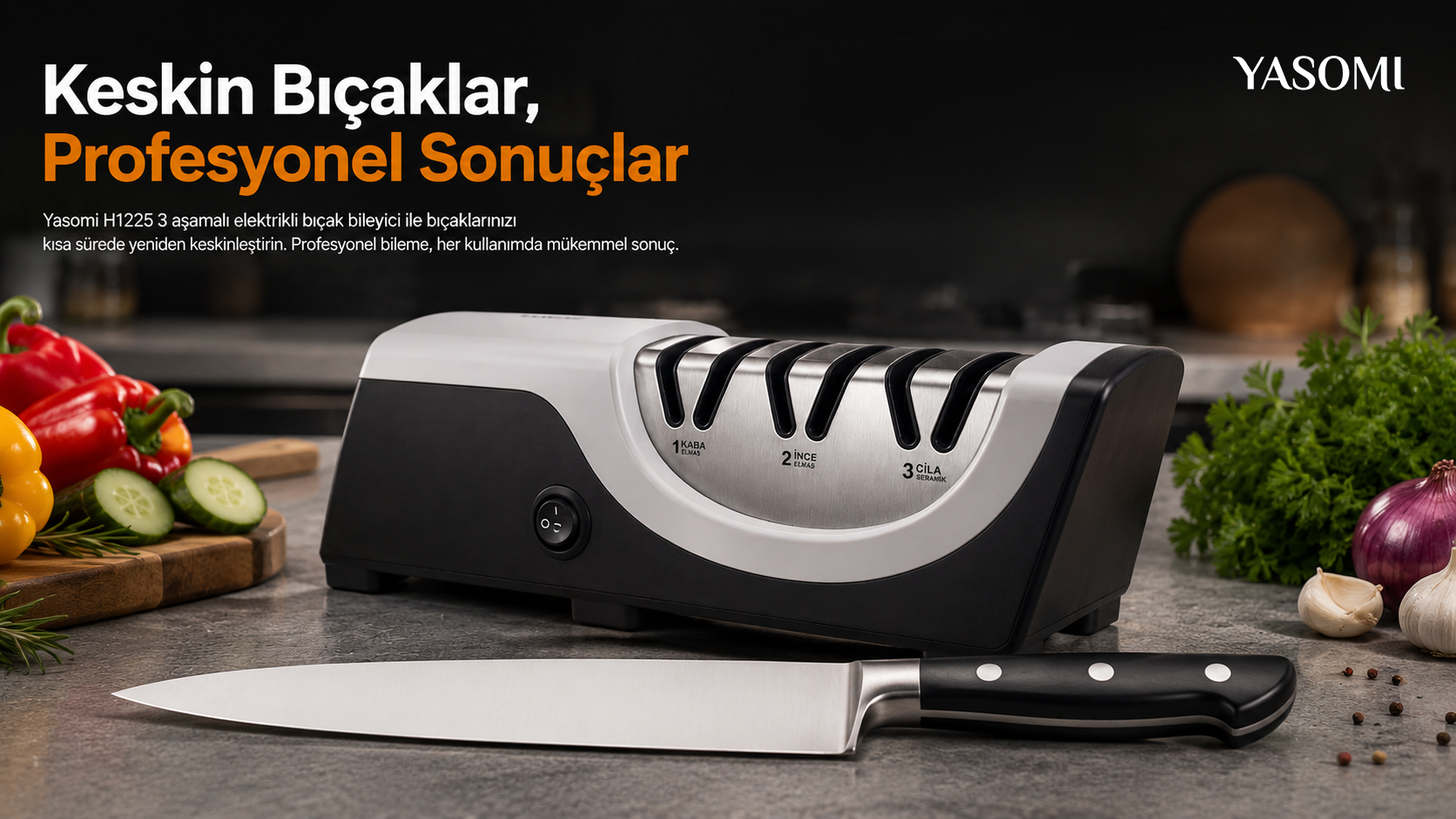 Profesyonel Bıçak Bileyici Rehberi | Yasomi H1225 Elektrikli Bıçak Bileyici
