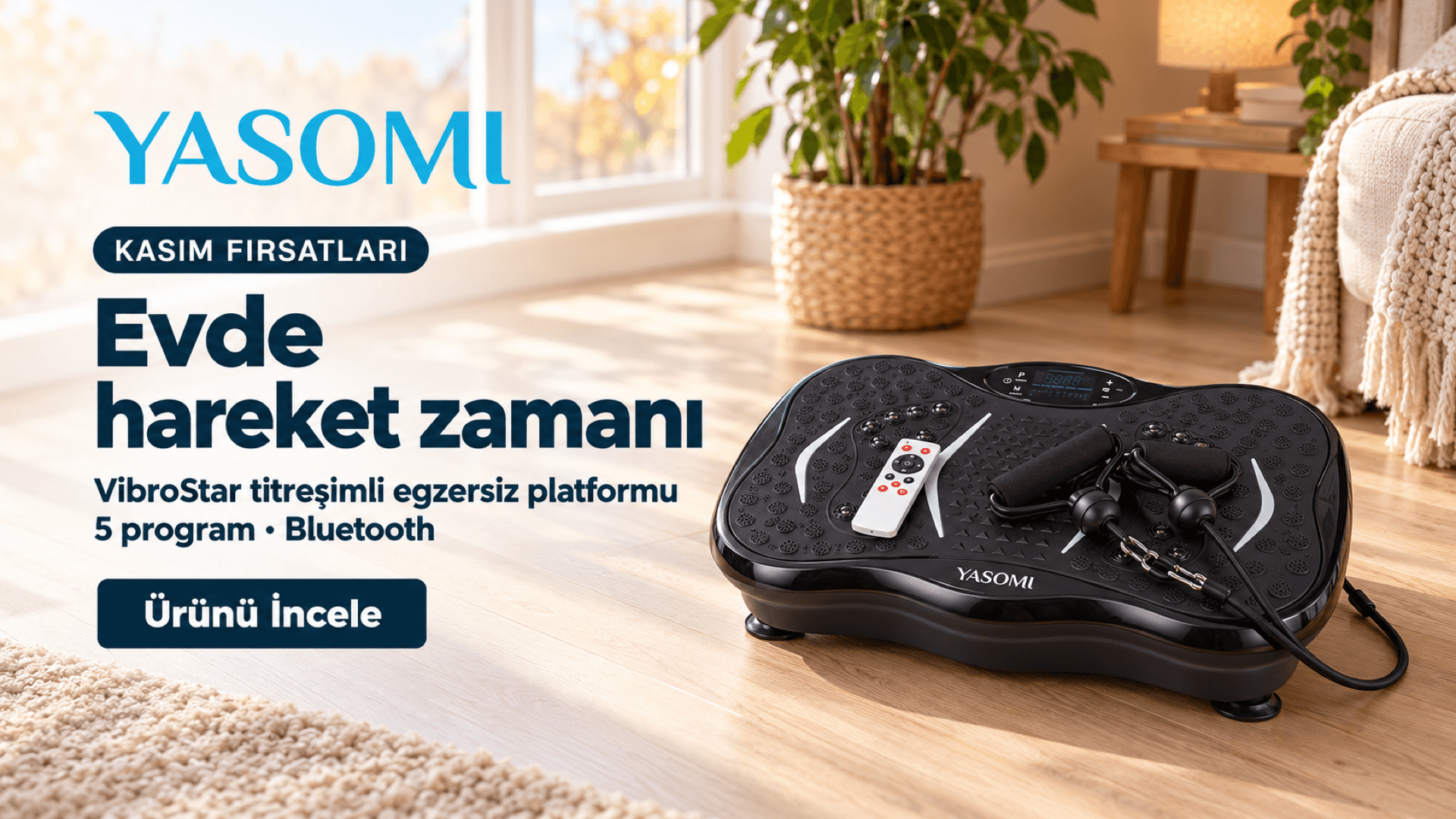 Yasomi VibroStar titreşimli egzersiz aleti