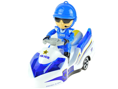  Oyuncak Polis Motosikleti Işıklı Sesli Pilli 20 cm