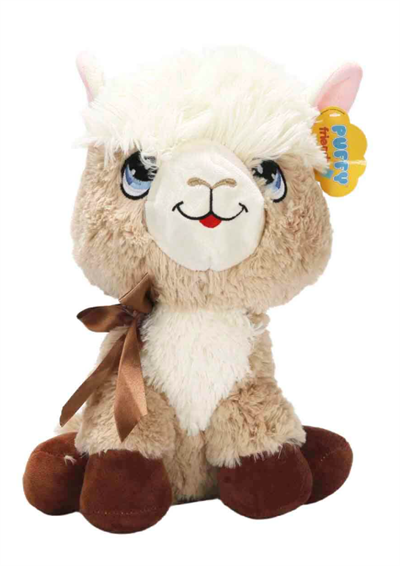 Peluş Lama 35 cm - Açık Gri