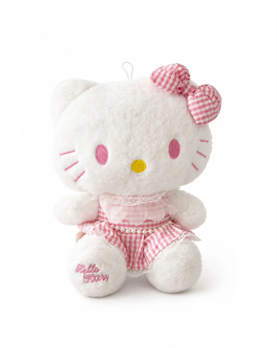 Pembe inci Elbiseli İthal Hello Kitty Peluş Oyuncak