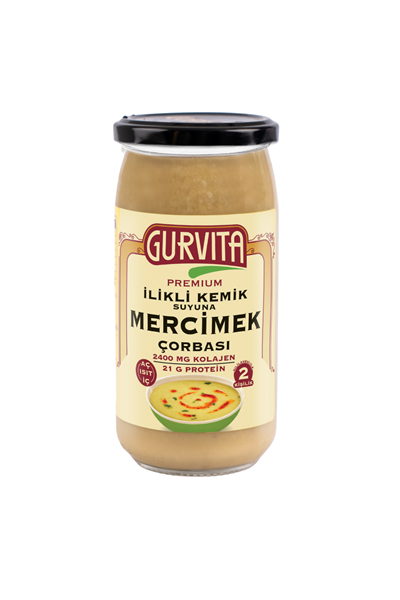 Gurvita İlikli Kemik Suyuna Mercimek Çorbası 370 Ml