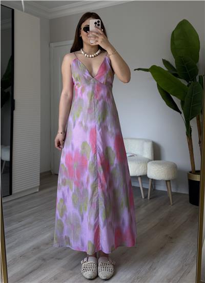 Batik Sırt Dekolteli Elbise