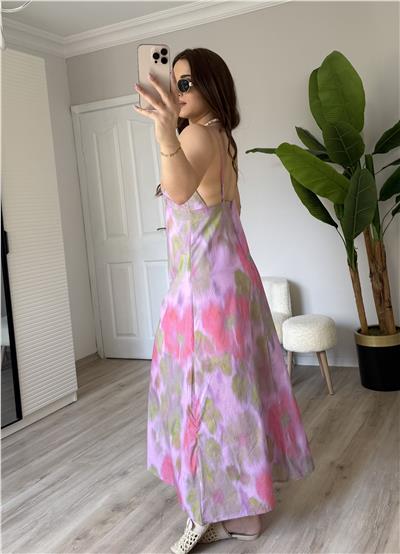 Batik Sırt Dekolteli Elbise