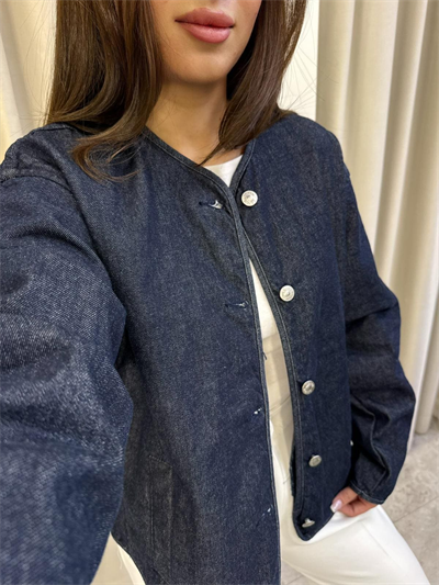 Elsa Kapitone Astarlı Denim Ceket