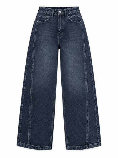 Esla Koyu Mavi Premium Barrel Jean