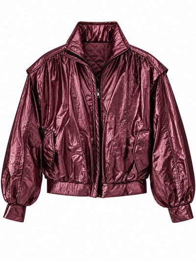 Glamor Bordo Marka Muadil Parlak Mont
