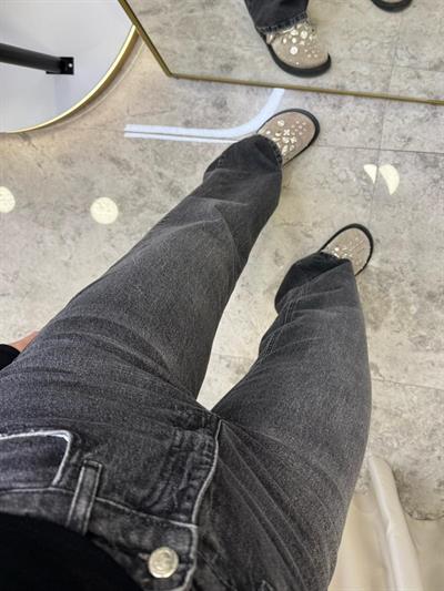Harres Füme Yıkamalı Boru Paça Jean