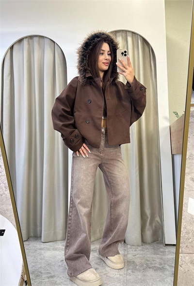 Jasmin Kahve Oversize Trençkot