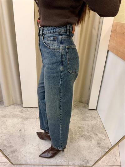 Lopez Yüksek Bel Baggy Jean